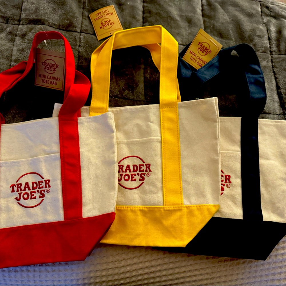 New! Cute mini Trader Joe’s Canvas tote bag, Mini!